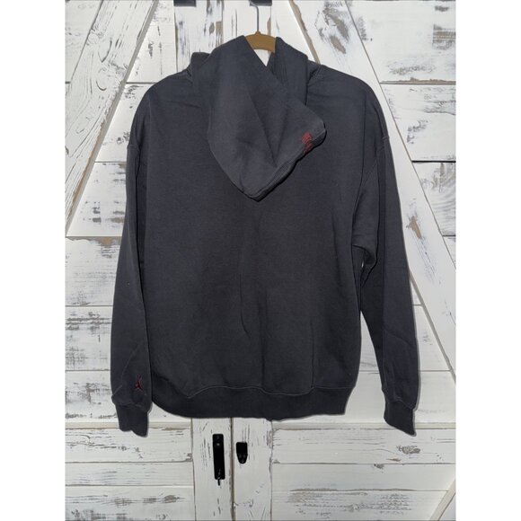 Jordan Gel Oversized Pullover Hoodie Statement Fleece Charcoal 23 Bling Logo M - Picture 11 of 11